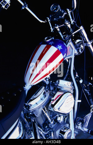 Cmc Captian america Harley Davidson peter fonda easy rider trinciapaglia Foto Stock