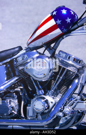 Cmc Captian america Harley Davidson peter fonda easy rider trinciapaglia Foto Stock