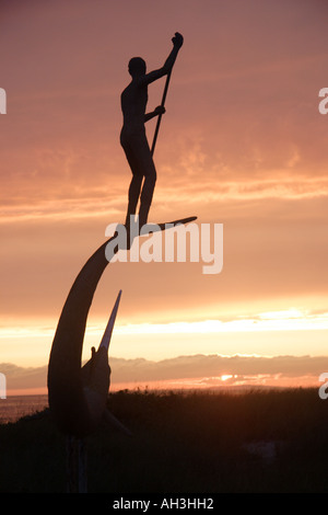 La pesca memorial a Menemsha Marthas Vigneto di Martha's Vineyard Foto Stock