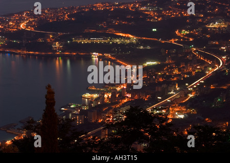 Città e porto Jounieh vicino a Beirut Libano Medio Oriente Foto Stock