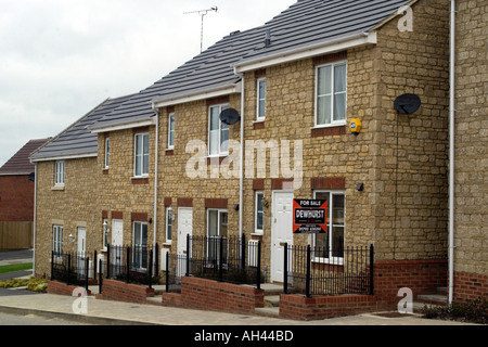 Vista generale dell'Abbazia Meads edilizia residenziale sviluppo in Swindon England Regno Unito GB Foto Stock