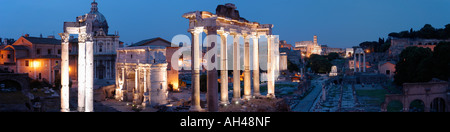 Vista panoramica del Forum, Forno Roma, Roma, Italia Foto Stock
