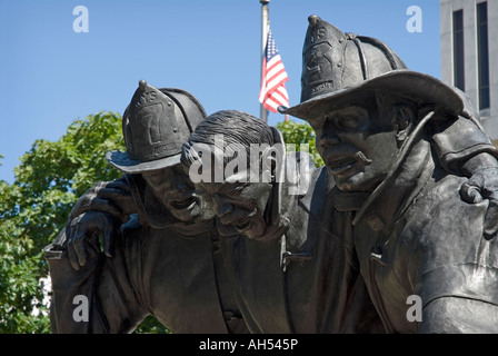 New York Stato caduto vigili del fuoco memorial Empire State Plaza Albany nello stato di New York Foto Stock