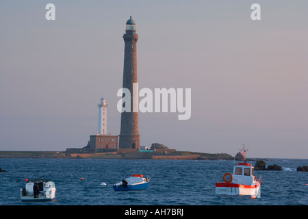 Francia Bretagna Finistère Faro de i lle Vierge Foto Stock