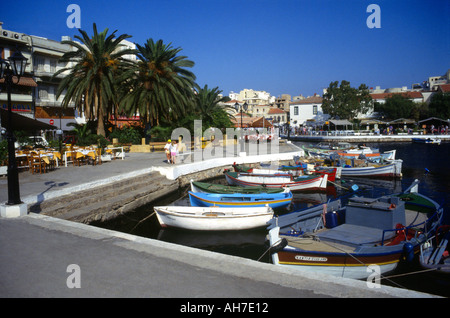 Laguna Aghios Nikolaos Creta Foto Stock