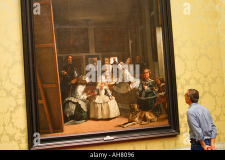 Madrid, Spagna. Museo El Prado. Las Meninas di Diego Velasquez. Foto Stock