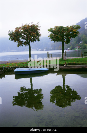 Traunsee lago Traun Salzkammergut Austria Foto Stock