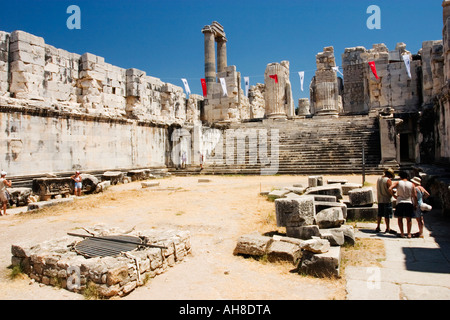 Pozzo sacro nel tempio interno - Tempio di Apollo - Didim Altinkum Turchia Foto Stock