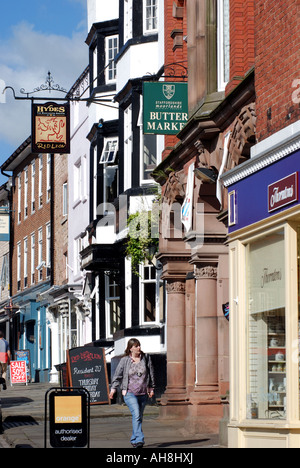 Market Place, Leek, Staffordshire, England, Regno Unito Foto Stock