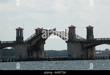 Ponte levatoio a St Augustine, Florida USA Foto Stock
