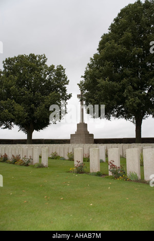 Serre strada numero 1 delle tombe di guerra del Commonwealth britannico della commissione cimitero della Prima Guerra Mondiale, serre, Somme,Francia Foto Stock