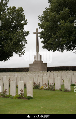 Serre strada numero 1 delle tombe di guerra del Commonwealth britannico della commissione cimitero della Prima Guerra Mondiale, serre, Somme,Francia Foto Stock