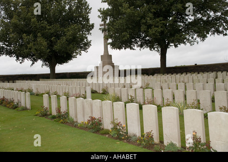 Serre strada numero 1 delle tombe di guerra del Commonwealth britannico della commissione cimitero della Prima Guerra Mondiale, serre, Somme,Francia Foto Stock