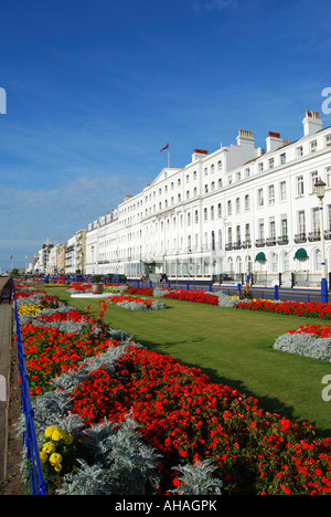 Marine Parade Gardens, il lungomare, Eastbourne, East Sussex, England, Regno Unito Foto Stock