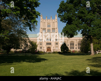 Campus di vassar co-educational college e Thompson libreria in poughkeepsie new york stati uniti d'America Foto Stock