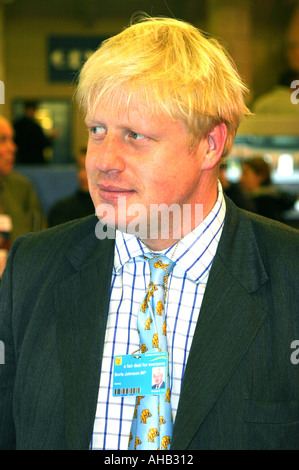 Boris johnson mp conservatore ritratto Foto Stock
