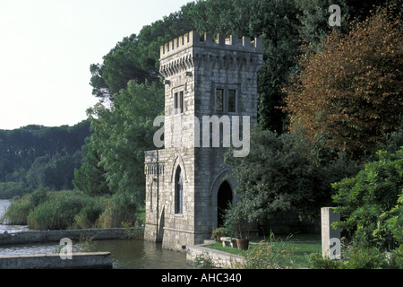 Torre del Lago di Massaciuccoli in Toscana Italia Foto Stock