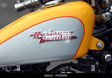 Harley Davidson motocicletta la riunione dell'Ace Cafe a Brighton UK Foto Stock