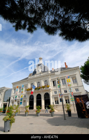 Hotel de Ville (municipio), Chatellerault, Vienne, in Francia. Foto Stock