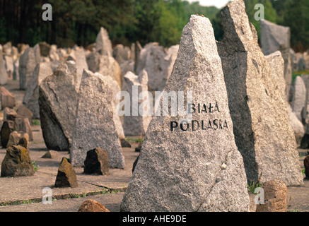 WW II campo di concentramento di Treblinka, Polonia Foto Stock