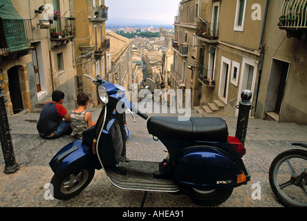 Caltagirone, Sicilia, Italia Foto Stock