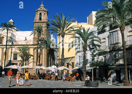 Vecchia cattedrale, Plaza De La Catedral, Cadiz, Spagna Foto Stock