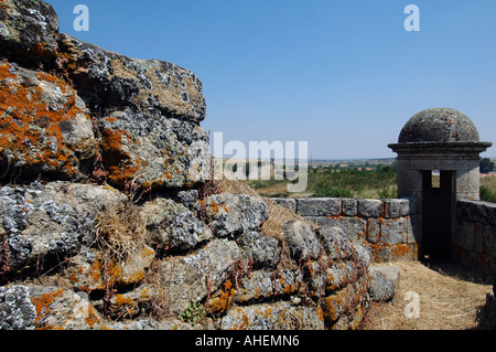 Il Castello di Almeida nella sub-regione di Beira Interior Norte e il Distretto di Guarda, Portogallo settentrionale Foto Stock