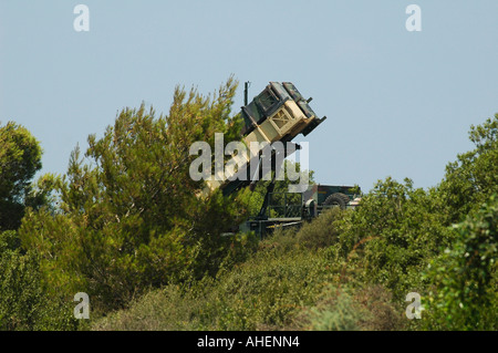 MIM-104 Patriot missili terra-aria lanciatore mobile Foto Stock