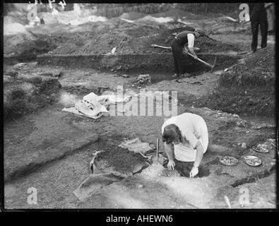 Verulamium scavi Foto Stock