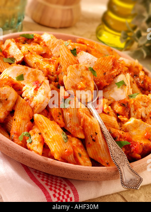 Pollo italiano arrabiata Foto Stock