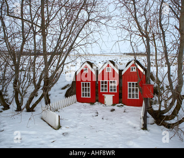 Fattoria di Natale Decorazioni per la casa, Islanda Foto Stock