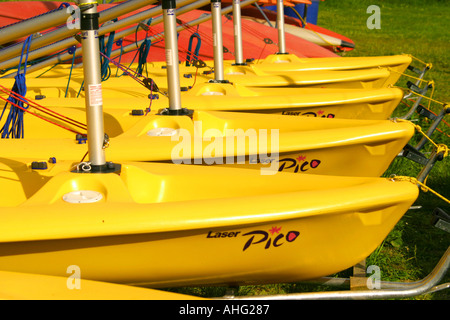 Picos del laser Foto Stock