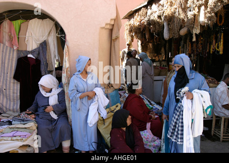 Il vecchio mercato di schiavi a Marrakech in Marocco Foto Stock