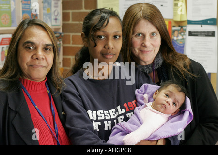 Famiglie aborigene a La Perouse Sydney Australia Foto Stock