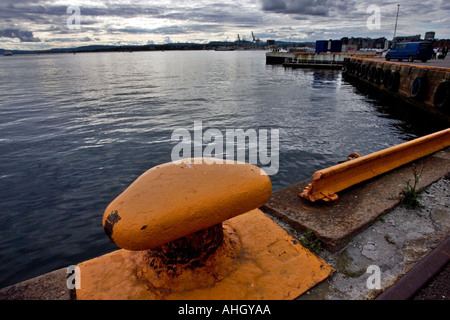 Bollard nel dock di Oslo Foto Stock