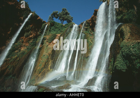 Il Marocco Medio Atlante Cascate Ouzoud d Foto Stock