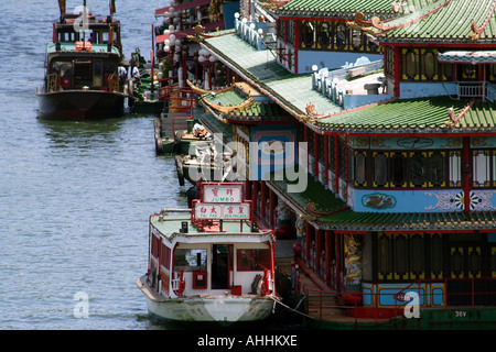 Il ristorante galleggiante Jumbo, ad Aberdeen Harbour, Hong Kong, Cina Foto Stock