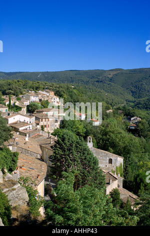Villaggio SKYLINE MENERBES PROVENZA FRANCIA Foto Stock