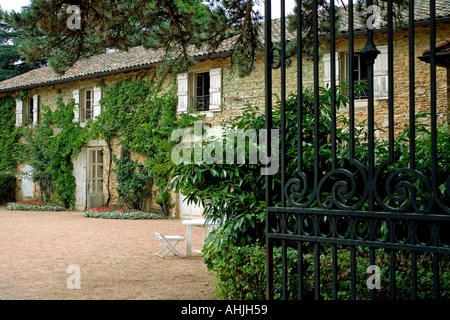 LAMARTINE NASCITA HOUSE DI MILLY-LAMARTINE VILLAGE MACONNAIS del paese del vino di Borgogna Francia Foto Stock