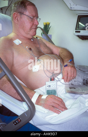 Attacco di cuore paziente Foto Stock