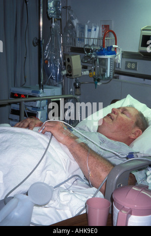 Attacco di cuore in pazienti ICU Foto Stock