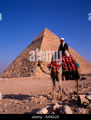 Piramide di Chephren, Giza, Egitto Foto Stock