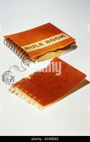 Lacerata regola libro Foto Stock