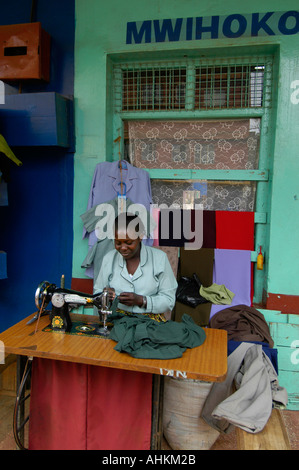 Kenya Tanzania vestito su misura cucire cucito Foto Stock