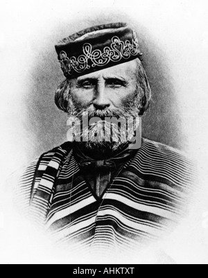 Garibaldi, Giuseppe, 4.7.1807 - 2.6.1882, Italiano Freedom Fighter, ritratto, carte-de-visite, Fratelli Alinari, Firenze, 1870, Foto Stock