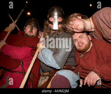 Viking statua d'Arte, Museo Storico, Perla, Reykjavik Islanda Foto Stock