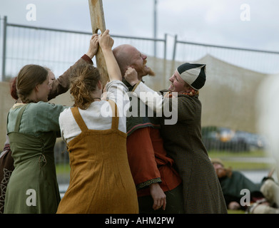 Viking festival Hafnarfjordur Islanda Foto Stock