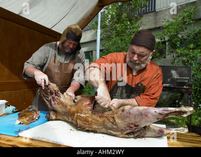 Viking festival Hafnarfjordur Islanda Foto Stock