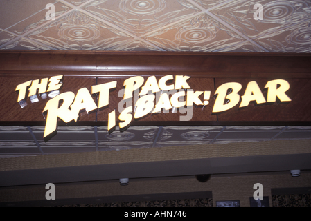 Rat Pack bar Desert Inn Las Vegas Foto Stock