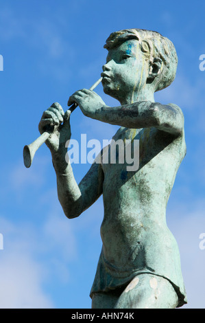 La statua di Peter Pan, Kirriemuir, Angus, Scotland, Regno Unito Foto Stock